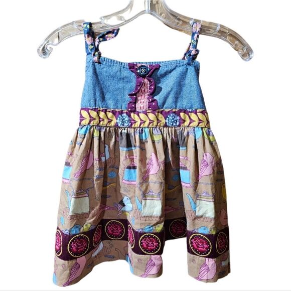 MATILDA JANE Teacup & Bird Top/Dress - Size 8 - Picture 1 of 7